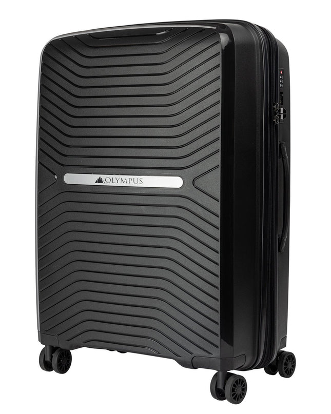 Olympus  Astra 24in Lightweight Hard Shell Suitcase - Obsidian Black