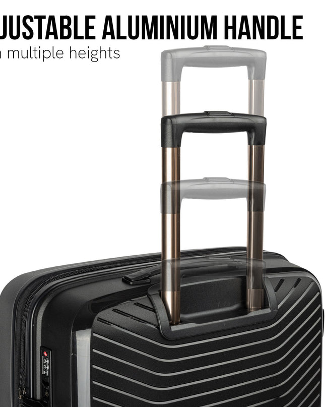 Olympus  Astra 24in Lightweight Hard Shell Suitcase - Obsidian Black