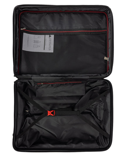 Olympus 3PC Astra Luggage Set Hard Shell Suitcase - Obsidian Black