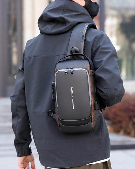 Multi-Function Password Lock Shoulder Bag Anti-Theft Crossbody Sling Bag Travel