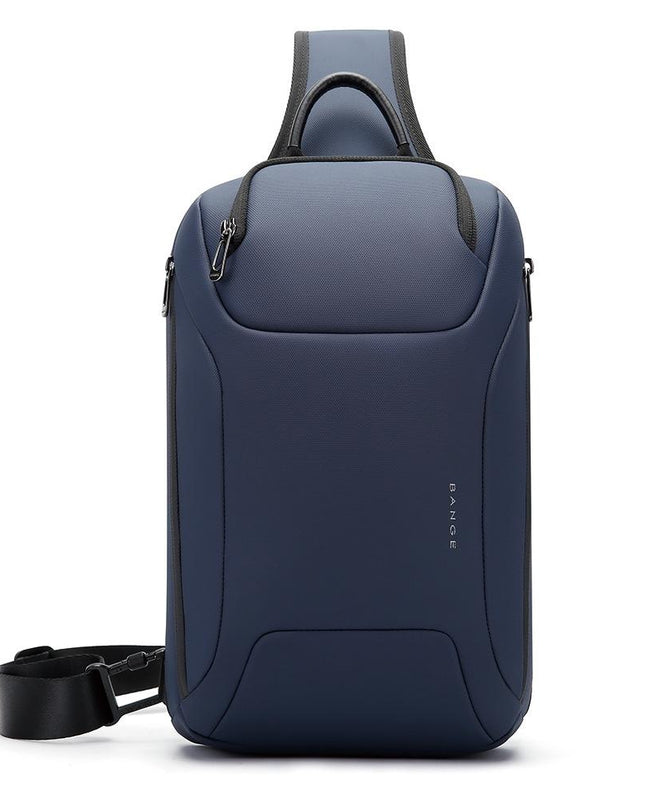 Men Chest Bag Business Shoulder Crossbody Bag - Blue