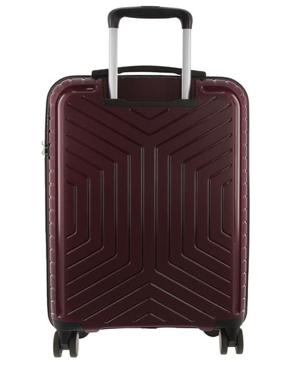 Pierre Cardin 3-Piece Hardshell Super Light Luggage Bags Travel Suitcase - Burgundy