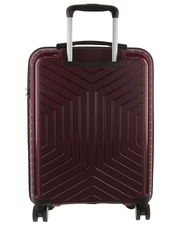 Pierre Cardin 3-Piece Hardshell Super Light Luggage Bags Travel Suitcase - Burgundy