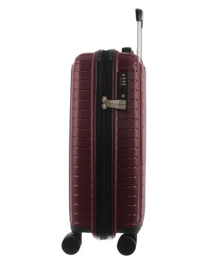 Pierre Cardin 3-Piece Hardshell Super Light Luggage Bags Travel Suitcase - Burgundy