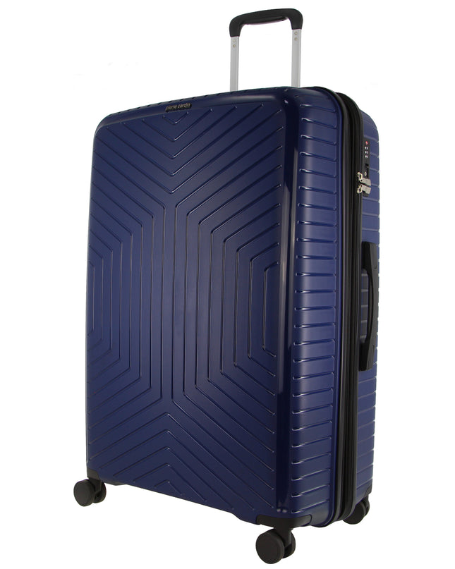 Pierre Cardin 65cm Medium Hard-Shell Suitcase Travel Luggage Bag - Navy