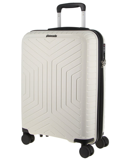 Pierre Cardin 65cm Medium Hard-Shell Suitcase Travel Luggage Bag - White
