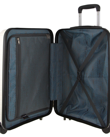Pierre Cardin 65cm Medium Hard-Shell Suitcase Travel Luggage Bag - White
