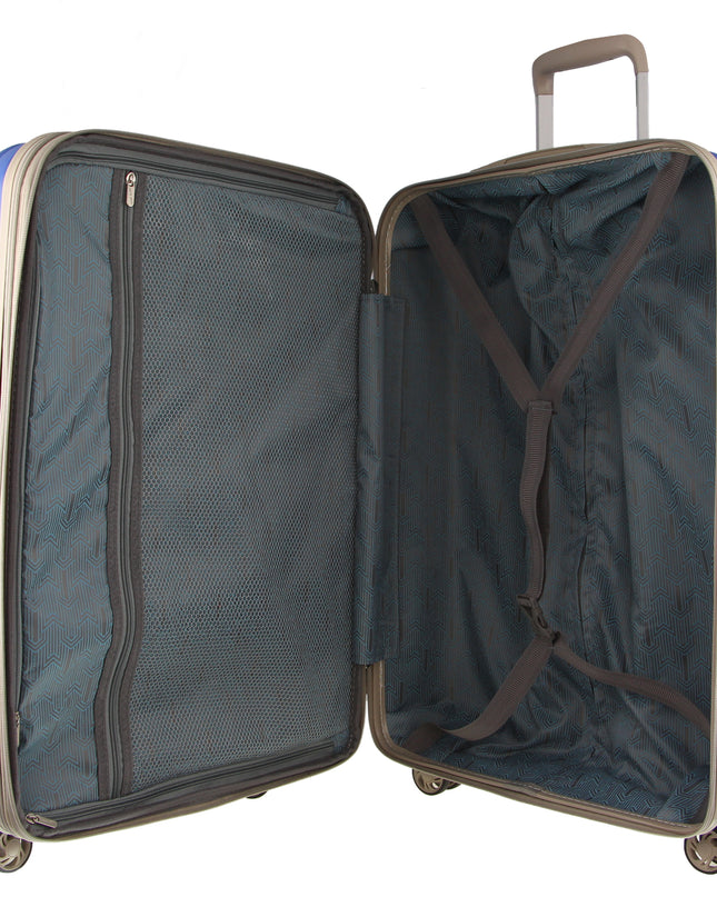 Pierre Cardin Hardshell Cabin Luggage Bag Travel Carry On TSA 54cm (49L) - Ocean