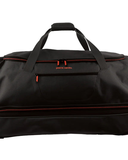 Pierre Cardin Trolley Bag Large Soft Travel Luggage Wheeled Duffle 82cm - Black
