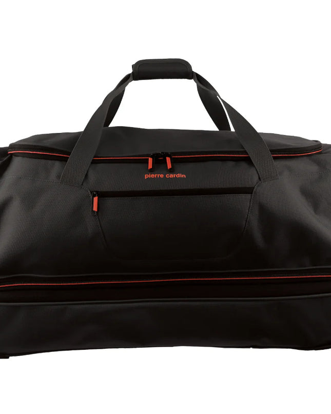Pierre Cardin Trolley Bag Large Soft Travel Luggage Wheeled Duffle 82cm - Black