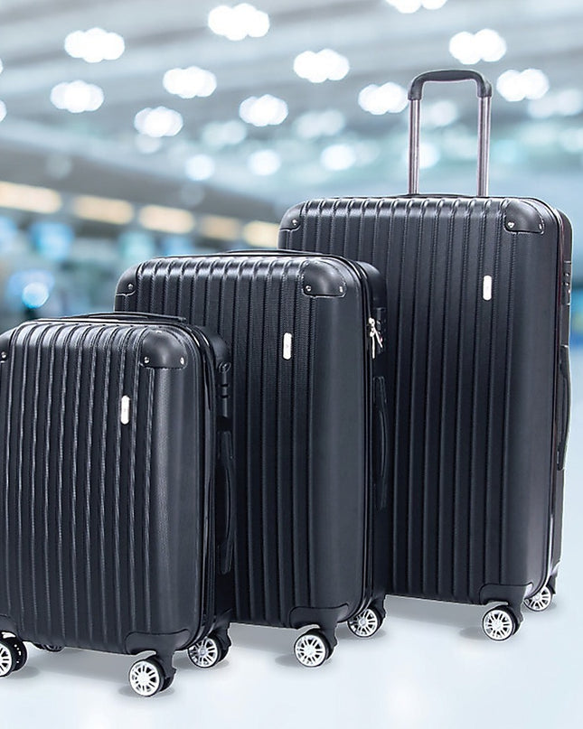 Delegate Suitcases Luggage Set 20" 24" 28"Carry On Trolley TSA Travel Bag