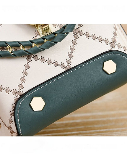 Pink Stylish Korean Minimalist Crossbody Bag - Elegant Small Square Shoulder Bag with Phone Pocket
