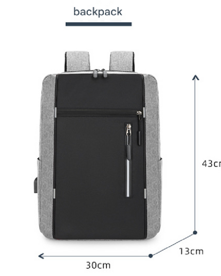 Blue 3 Piece Mens Backpack Set with Sling Bag and Pouch USB Charging Port Large Capacity Laptop Daypack Water Resistant Business Travel School Bag