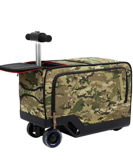 Slimbridge 20" Electric Riding Luggage Suitcase Green Colour