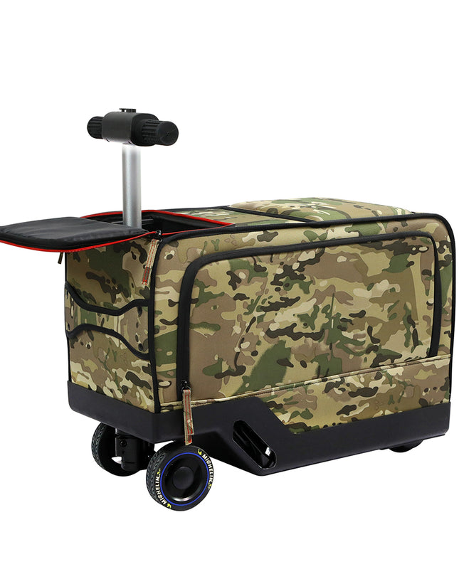 Slimbridge 20" Electric Riding Luggage Suitcase Green Colour