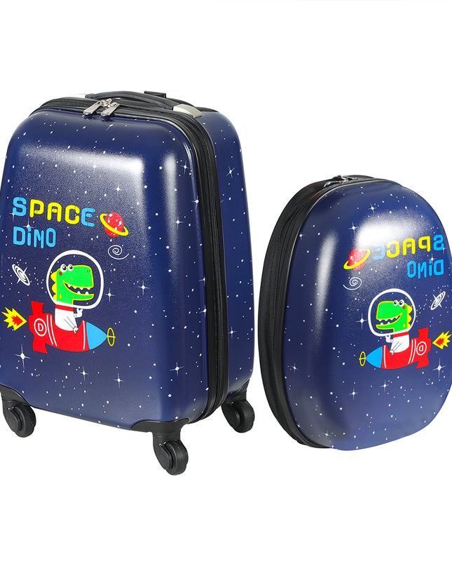 BoPeep 16''13'' 2PCS Kids Luggage Set Space Dino