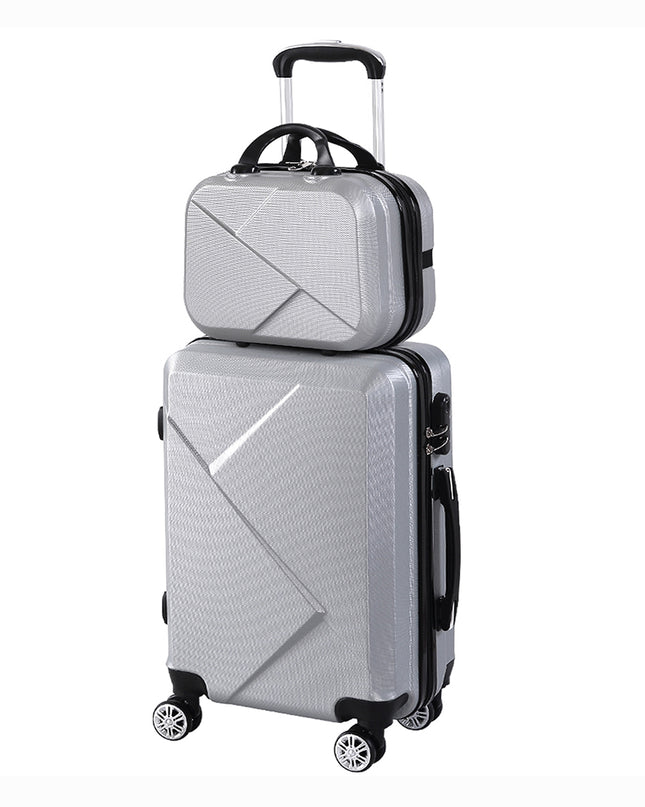 Slimbridge 2pcs 20"Travel Luggage Set Grey