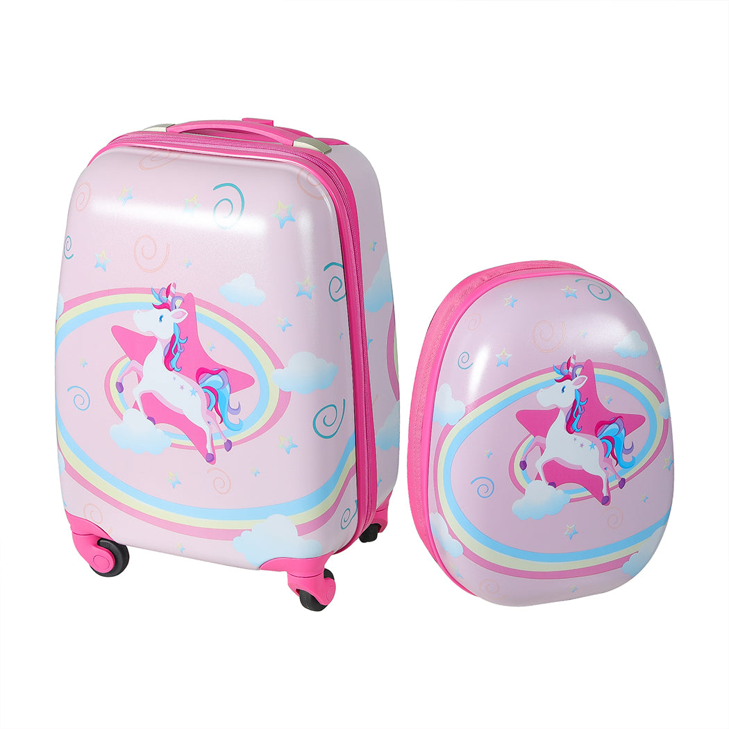 BoPeep 16 13 2PCS Kids Luggage Set Unicorn Luggage Land