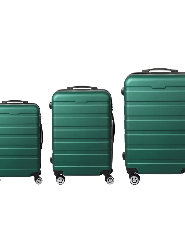 Slimbridge 3PC Luggage sets Suitcase Green