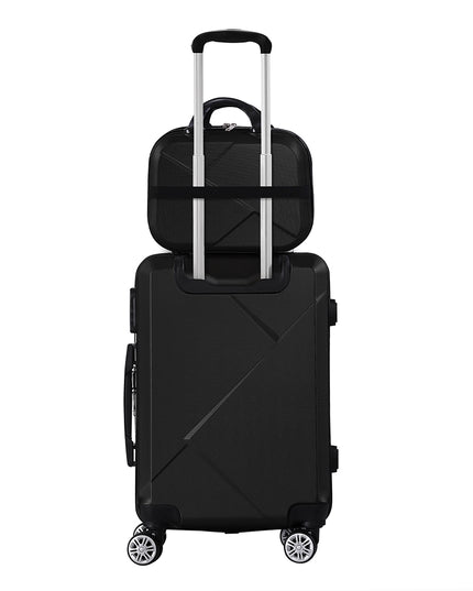 Slimbridge 2pcs 20"Travel Luggage Set Black