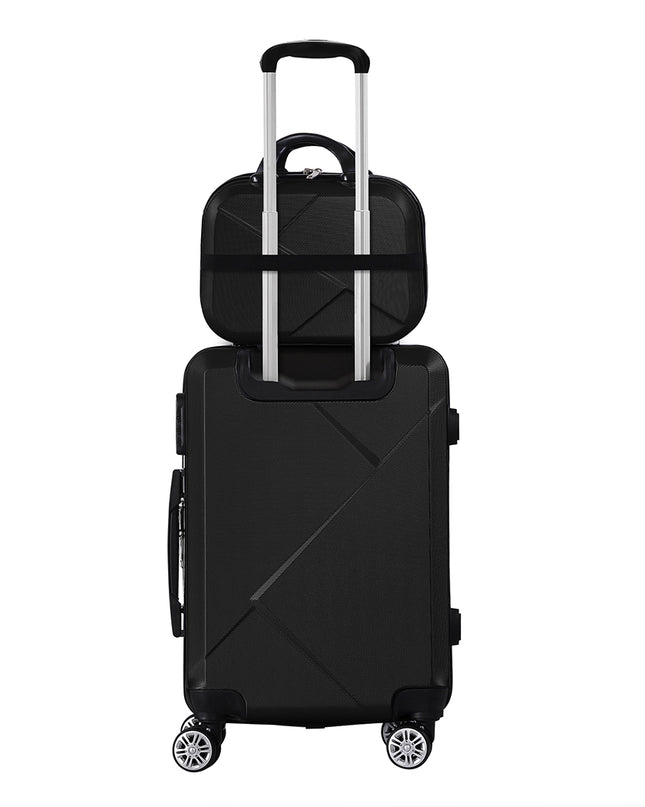 Slimbridge 2pcs 20"Travel Luggage Set Black