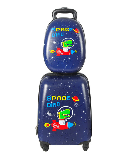 BoPeep 16''13'' 2PCS Kids Luggage Set Space Dino