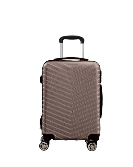 Slimbridge 20" Carry On Travel Luggage Coffee 20 inch