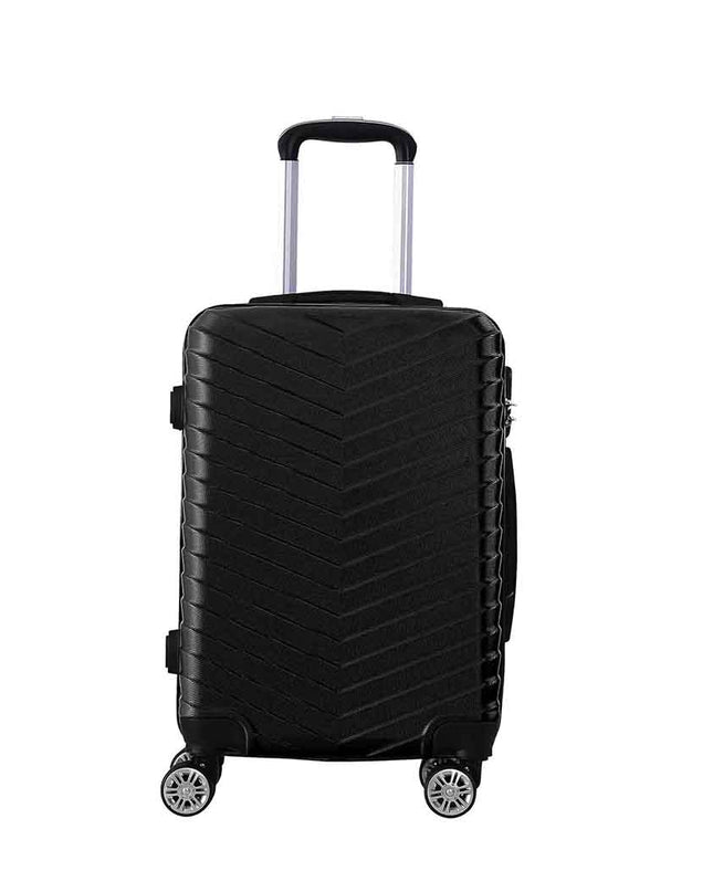 Slimbridge 20" Carry On Travel Luggage Black 20 inch