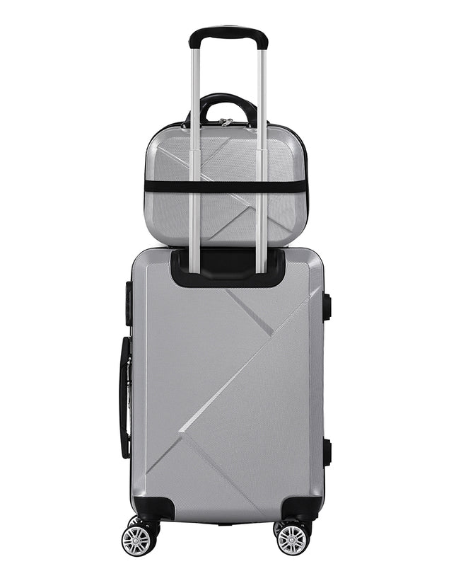 Slimbridge 2pcs 20"Travel Luggage Set Grey