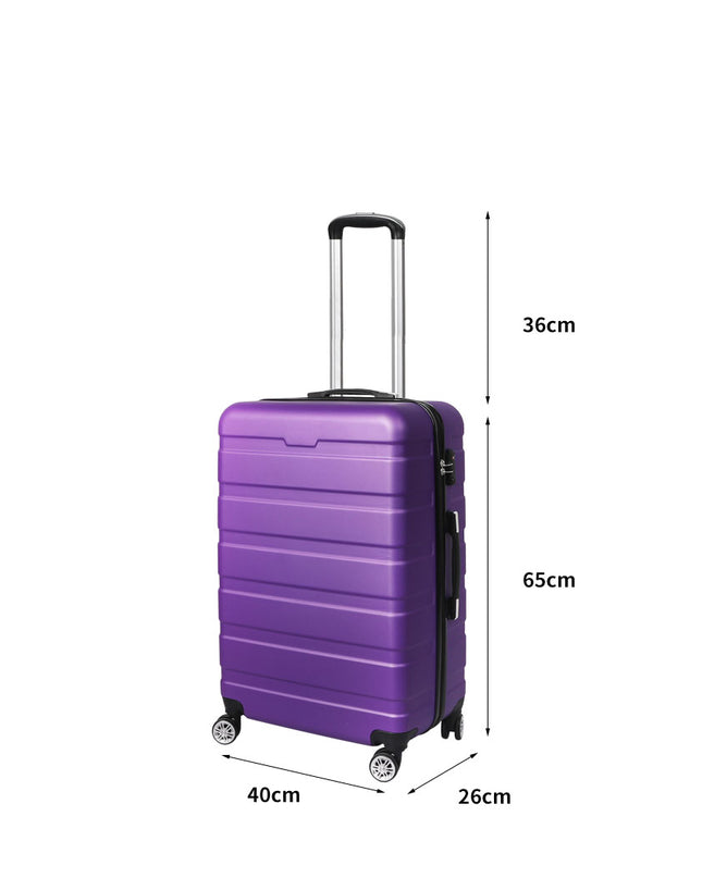 Slimbridge 24" Luggage Case Suitcase Purple 24 inch