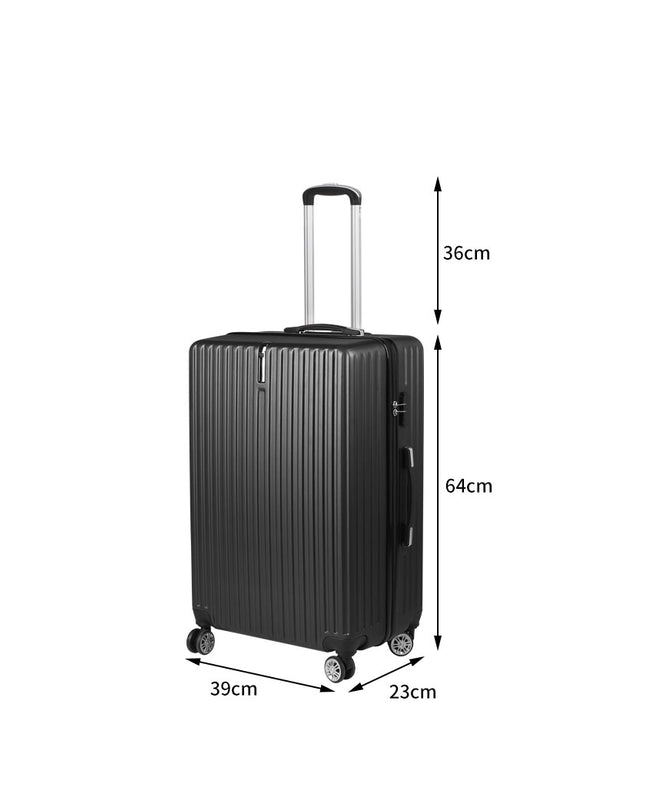 Slimbridge 24" Inch Luggage Suitcase Black 24 inch