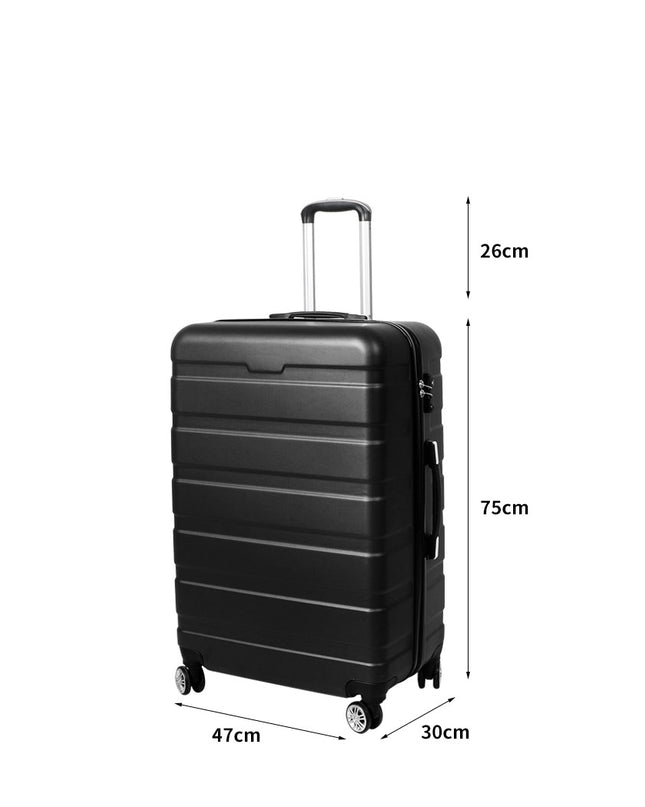 Slimbridge 28" Luggage Case Suitcase Black 28 inch