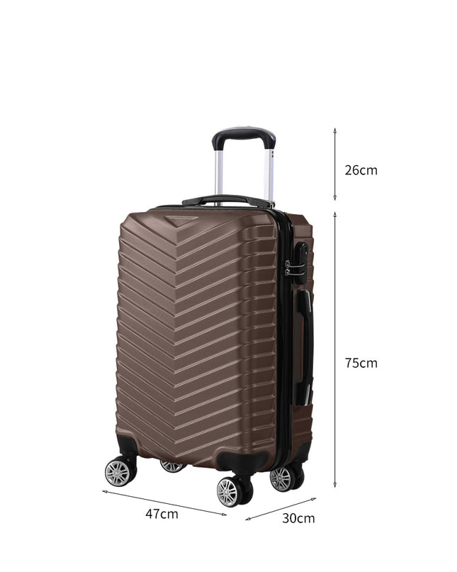 Slimbridge 28" Luggage Suitcase Travel Coffee 28 inch