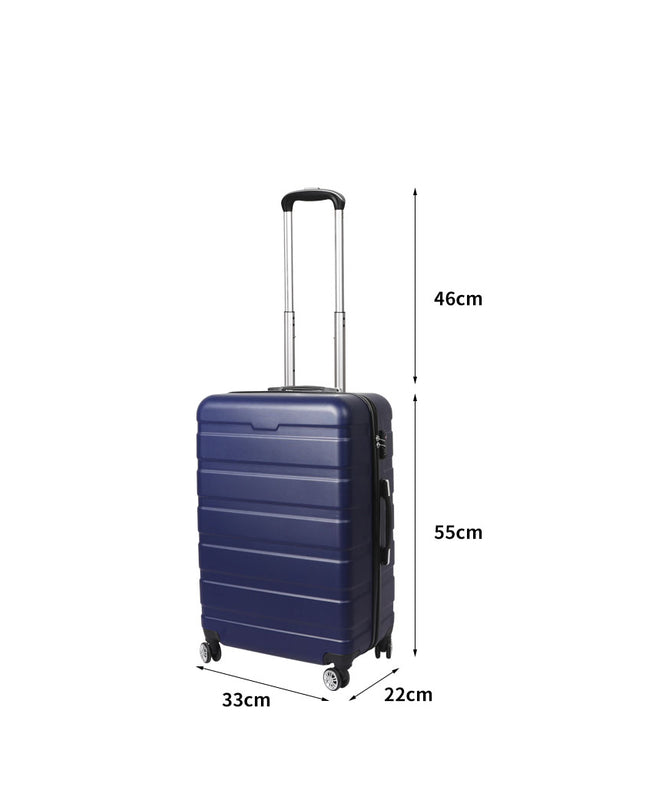 Slimbridge 20" Carry On Luggage Case Navy 20 inch