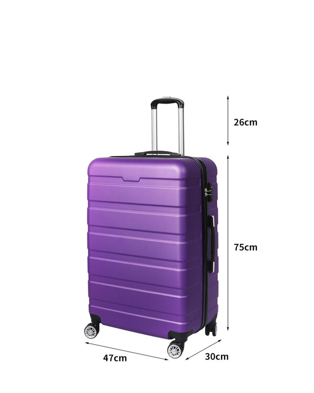 Slimbridge 28" Luggage Case Suitcase Purple 28 inch