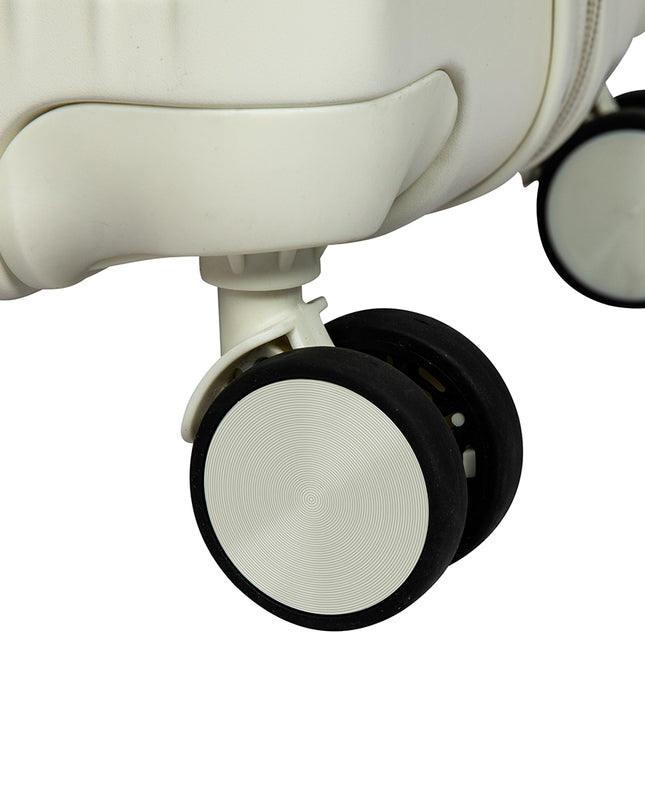 Slimbridge Luggage Suitcase Trolley White 3pc 20"+24"+28"