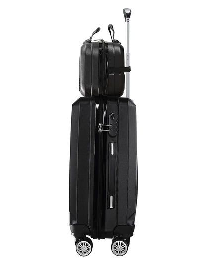 Slimbridge 2pcs 20"Travel Luggage Set Black