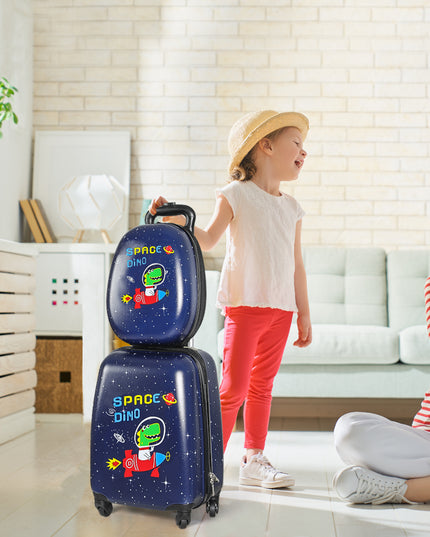 BoPeep 16''13'' 2PCS Kids Luggage Set Space Dino