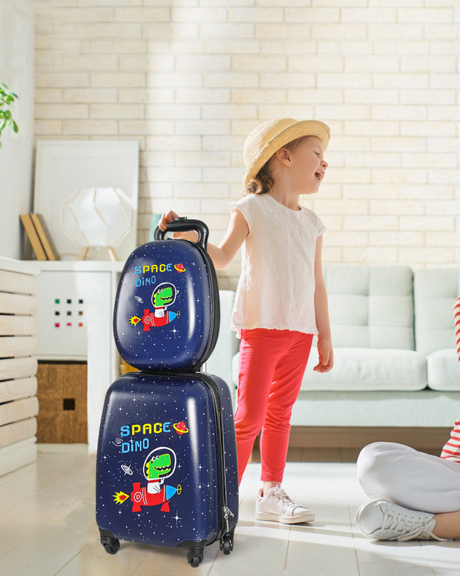 BoPeep 16''13'' 2PCS Kids Luggage Set Space Dino
